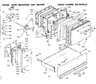 Kenmore 6289497610 doors, latch mechanism and drawer diagram