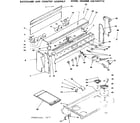 Kenmore 6289497710 backguard cooktop assembly diagram
