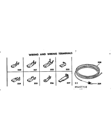 Wiring and wiring terminals