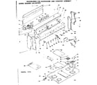 Kenmore 6289497891 backguard and cooktop assembly diagram