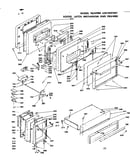 Doors, latch mechanism and drawer