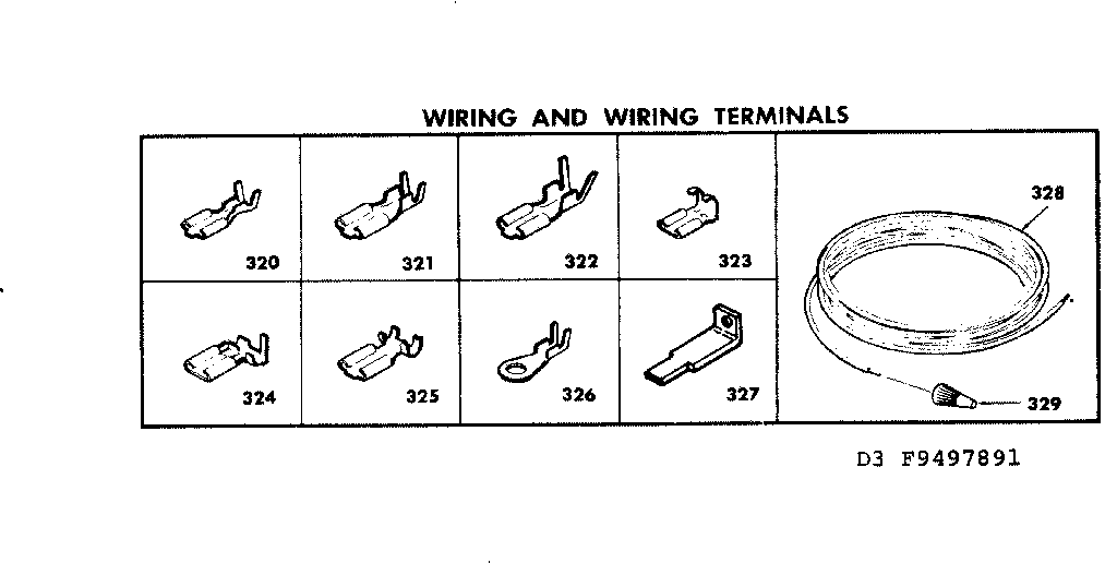 Wiring and wiring terminals