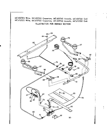 Burner section