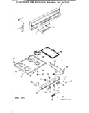 Backguard and main top section