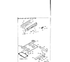 Kenmore 6476057312 backguard and main top section diagram