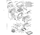 Kenmore 6476057323 body section diagram