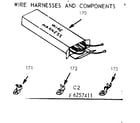 Kenmore 9116267441 wire harnesses & components diagram