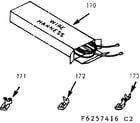 Kenmore 9116257446 wire harnesses and components diagram
