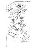 Backguard and main top section