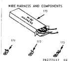 Kenmore 6476277467 wire harness and components diagram