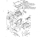 Kenmore 6476367460 body section diagram