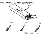 Kenmore 6476367412 wire harnesses and components diagram
