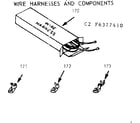 Kenmore 6476377410 wire harnesses & components diagram