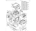 Kenmore 9116387411 body section diagram