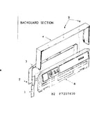 Backguard section