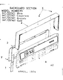 Backguard section