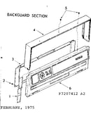 Backguard section