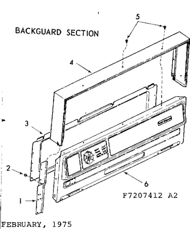 Backguard section