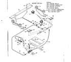Kenmore 9117227410 burner section diagram