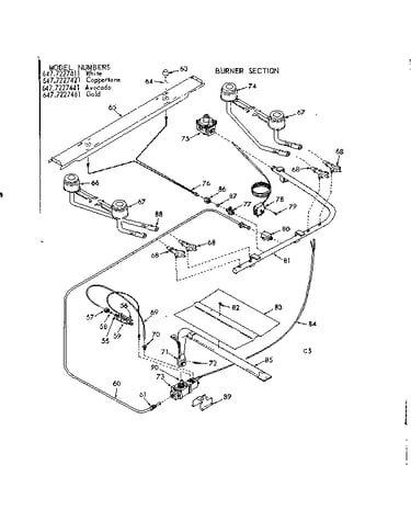Burner section