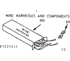 Kenmore 6477227421 wire harnesses and components diagram