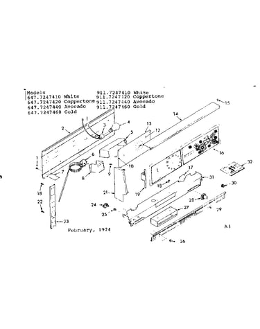 Backguard section