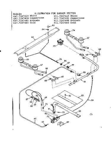 Burner section