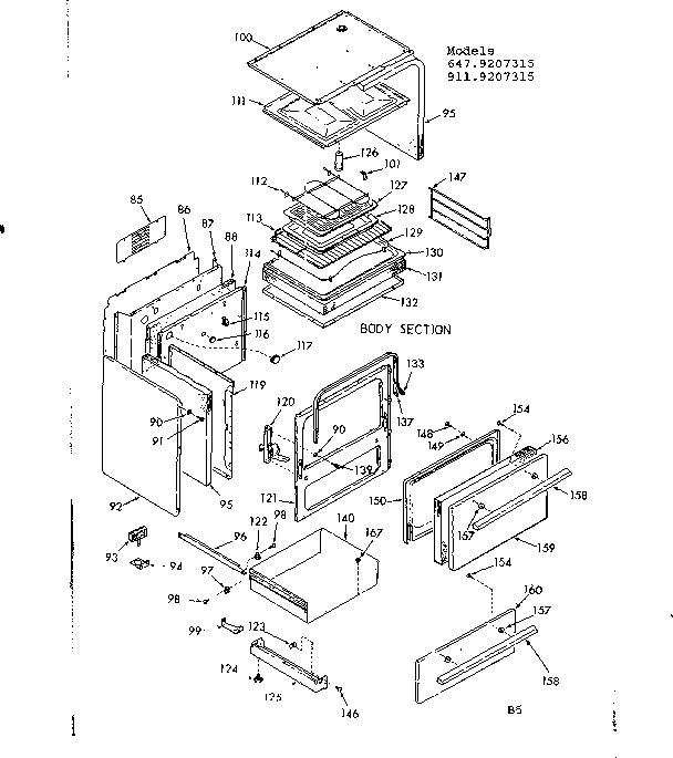 Body section