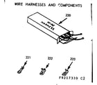 Kenmore 6479217310 wire harnesses & components diagram