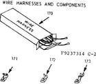 Kenmore 6479237324 wire harnesses and components diagram