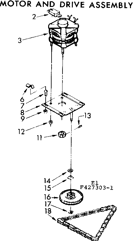 Motor and drive assembly