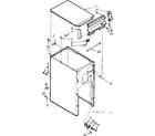 Kenmore 6657242705 cabinet and control assembly diagram