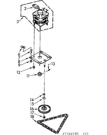 Motor and drive assembly