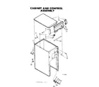 Kenmore 6657242706 cabinet and control assembly diagram