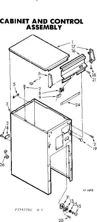 Cabinet and control assembly