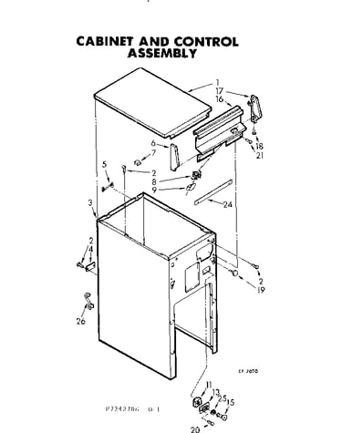 Cabinet and control assembly