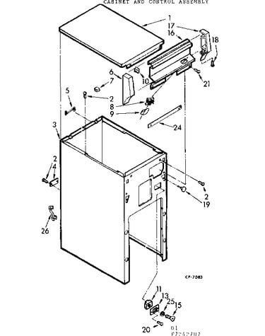 Cabinet and control assembly
