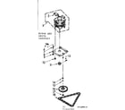 Kenmore 6657242707 motor and drive assembly diagram