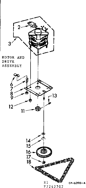 MOTOR AND DRIVE ASSEMBLY