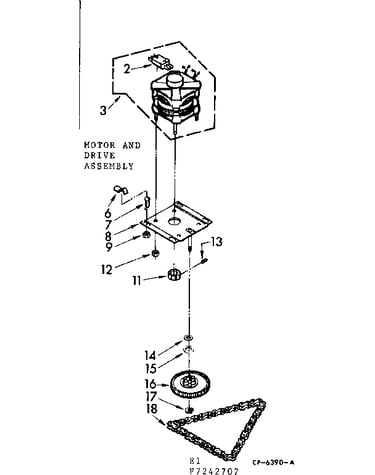 Motor and drive assembly