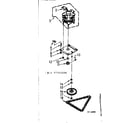 Kenmore 6657342200 motor and drive assembly diagram