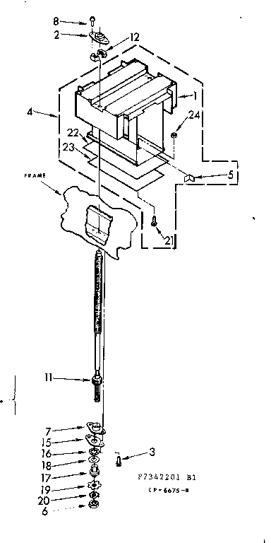 Power screw and ram assembly