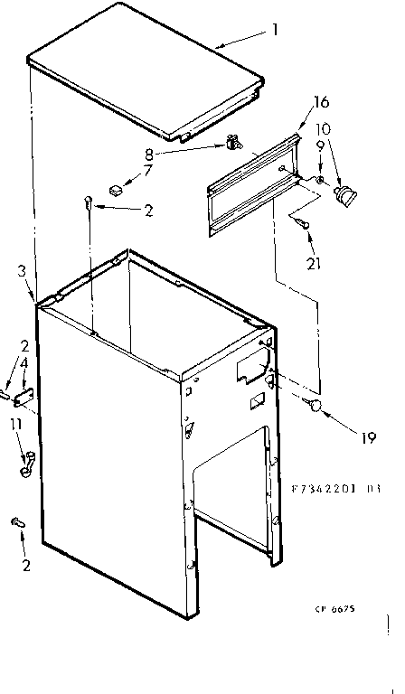 Cabinet and control assembly