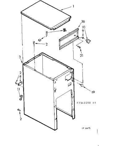 Cabinet and control assembly
