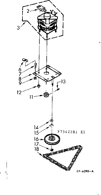 Motor and drive assembly