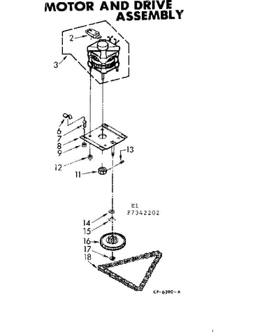 Motor and drive assembly