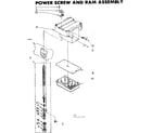 Kenmore 6657342203 power screw and ram assembly diagram