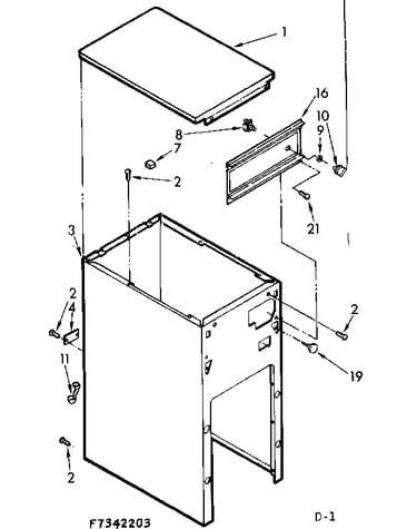 Cabinet and control assembly