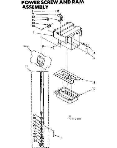 Power screw & ram assembly