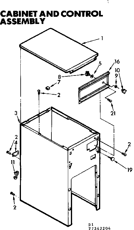 CABINET & CONTROL ASSEMBLY